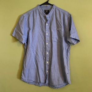 F&F denim dress shirt size L